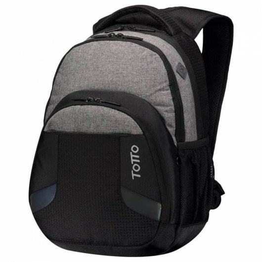 Totto Terbiony Mochila para Portátil hasta 14" Gris/Negro