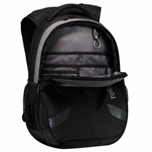 Totto Terbiony Mochila para Portátil hasta 14" Gris/Negro