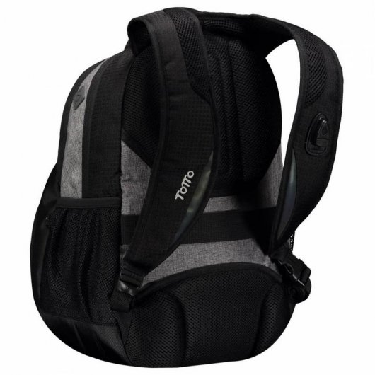 Totto Terbiony Mochila para Portátil hasta 14" Gris/Negro