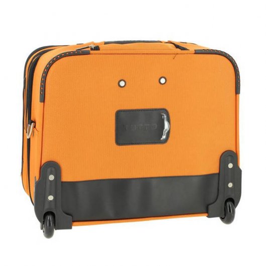Totto Wilbur Maletín con Ruedas para Portátil hasta 15" Naranja