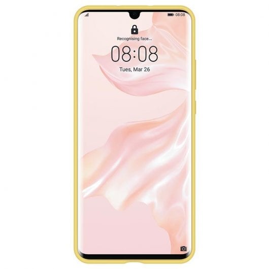 Huawei Capa de Silicone Amarela para Huawei P30 Pro