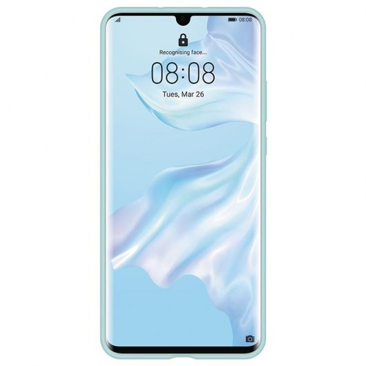 Huawei Funda Silicona Azul Claro para Huawei P30 Pro