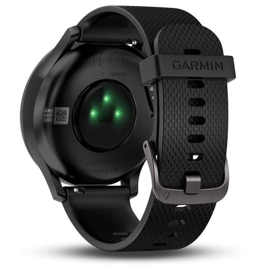 Garmin Vivomove HR Reloj Deportivo Talla L Negro con Correa Silicona Negra