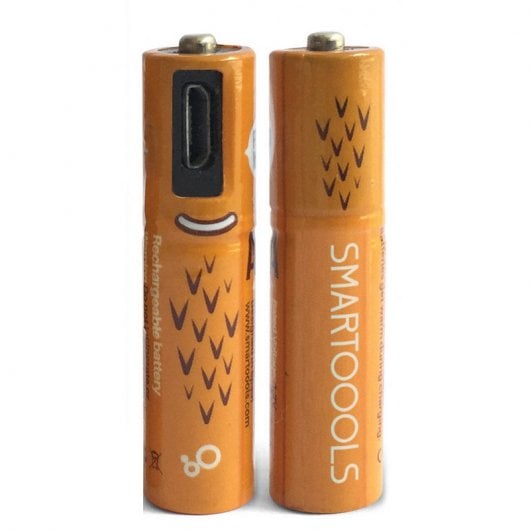 Smartoools Pilas Recargables Micro USB 450 mAh Pack 4 Pilas AAA