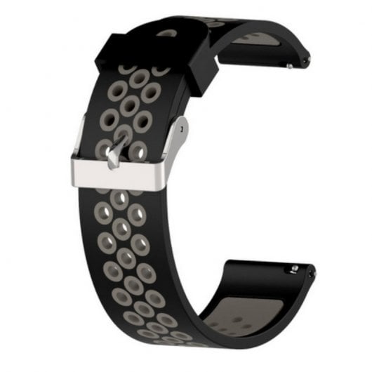Owlotech Correa de Recambio 20mm Cierre Hebilla Negra para AmazFit Bip/GTS