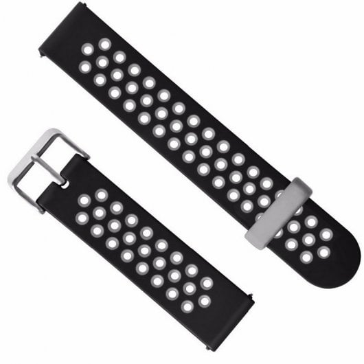 Owlotech Correa de Recambio 20mm Cierre Hebilla Negra para AmazFit Bip/GTS
