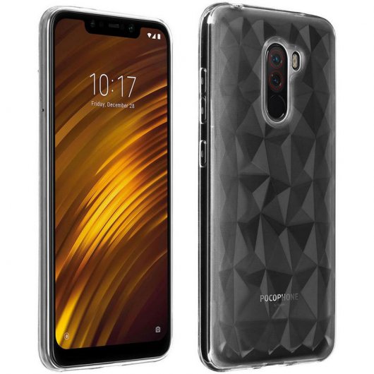 Forcell Prisma Capa de Silicone Transparente para Pocophone F1