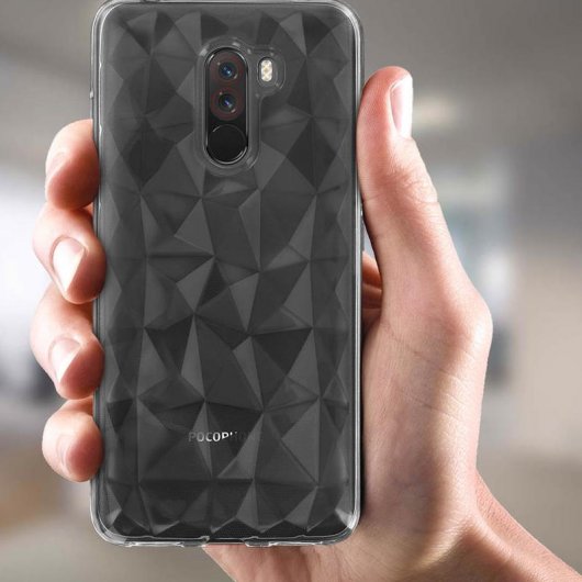 Forcell Prisma Capa de Silicone Transparente para Pocophone F1