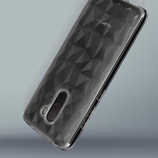 Forcell Prisma Capa de Silicone Transparente para Pocophone F1
