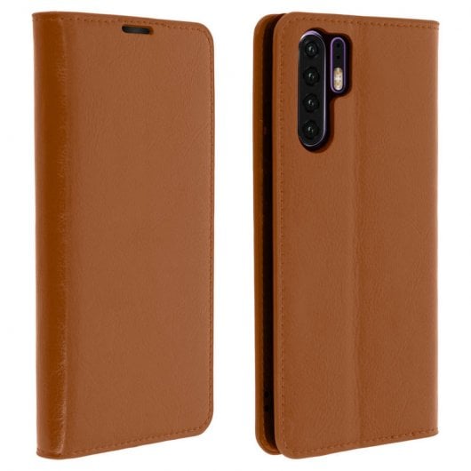 Custodia a portafoglio in pelle marrone Avizar per Huawei P30 Pro