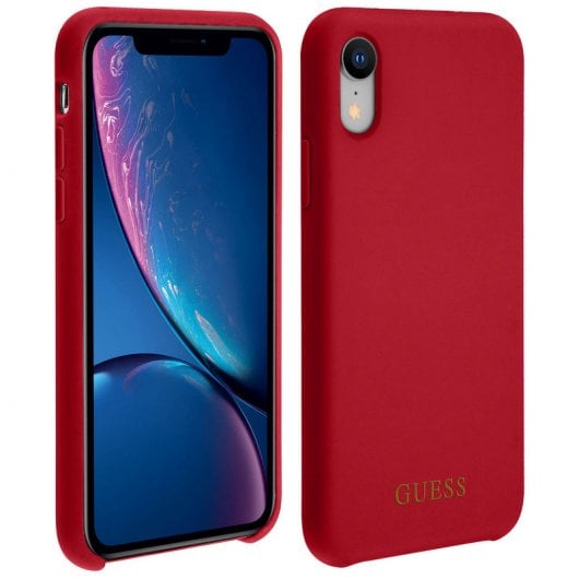 Coque rigide Guess rouge pour iPhone XR