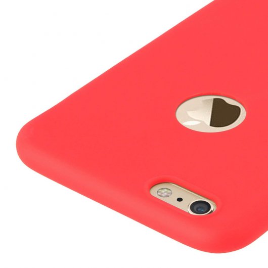 Capa Forcell Soft Touch de Silicone Vermelho para iPhone 6 Plus / 6S Plus
