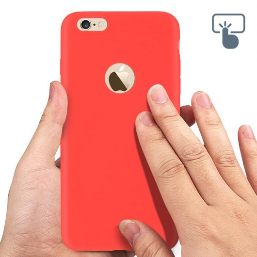 Capa Forcell Soft Touch de Silicone Vermelho para iPhone 6 Plus / 6S Plus