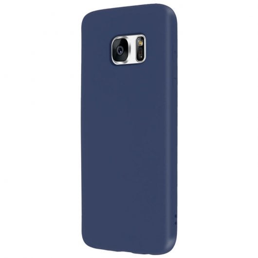 Capa Forcell Soft Touch de Silicone Azul Escuro para Samsung Galaxy S7 Edge