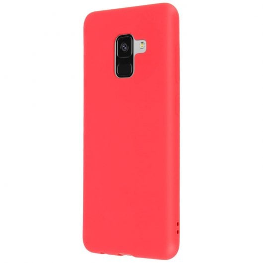 Capa Forcell Soft Touch de Silicone Vermelha para Samsung Galaxy A8