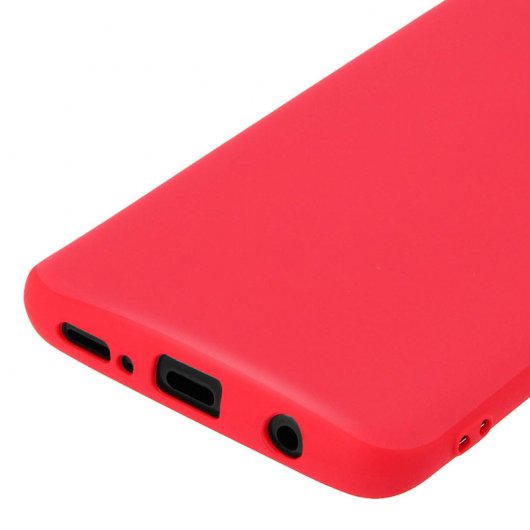 Forcell Soft Touch Funda de Silicona Roja para Samsung Galaxy S9