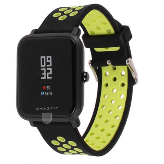 Owlotech Correa de Recambio 20mm Cierre Hebilla Verde para AmazFit Bip/GTS