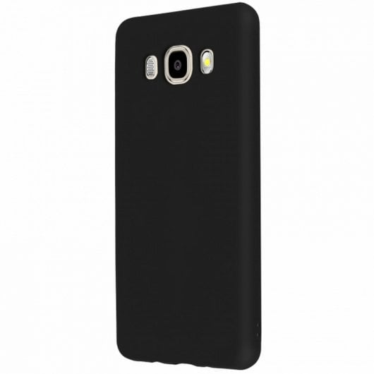 Forcell Soft Touch Funda de Silicona Negra para Samsung Galaxy J5 2016