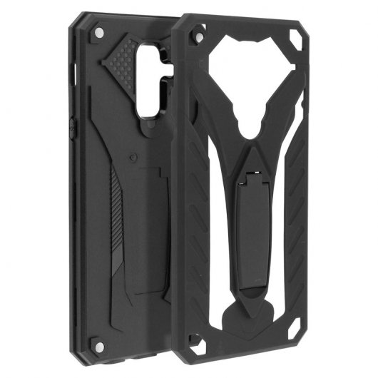 Forcell Phantom Funda Híbrida Negra para Samsung Galaxy A6 Plus