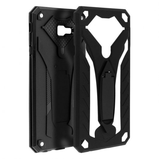 Forcell Phantom Funda Híbrida Negra para Samsung Galaxy J4 Plus