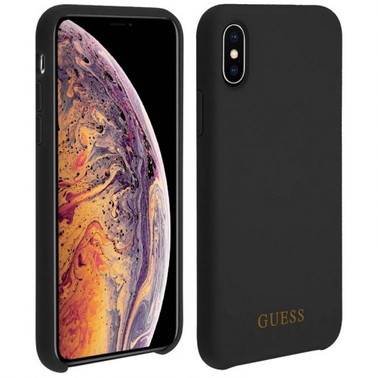 Guess Funda Rígida Negra para iPhone XS Max
