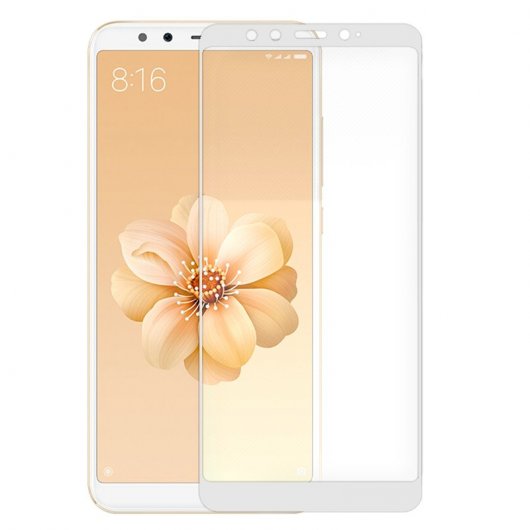 Protector Cristal Templado Blanco para Xiaomi Mi A2/Mi 6X