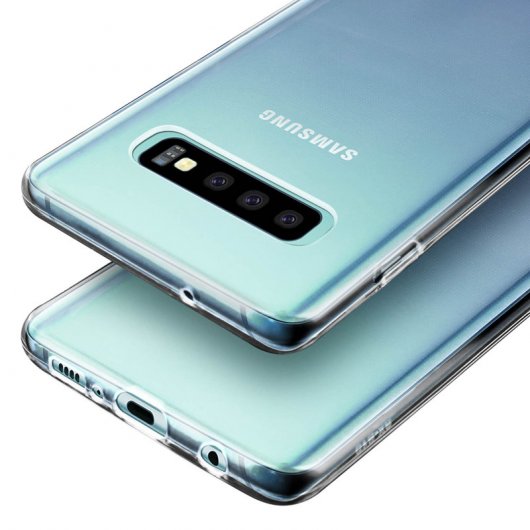 Avizar Funda de Silicona Flexible Transparente para Samsung Galaxy S10