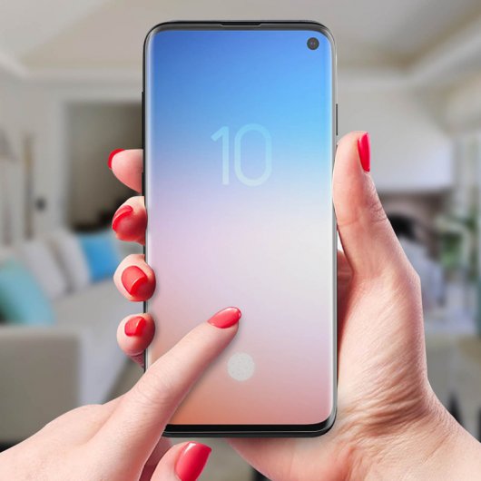 Avizar Protector de Pantalla Curvo de Látex para Samsung Galaxy S10