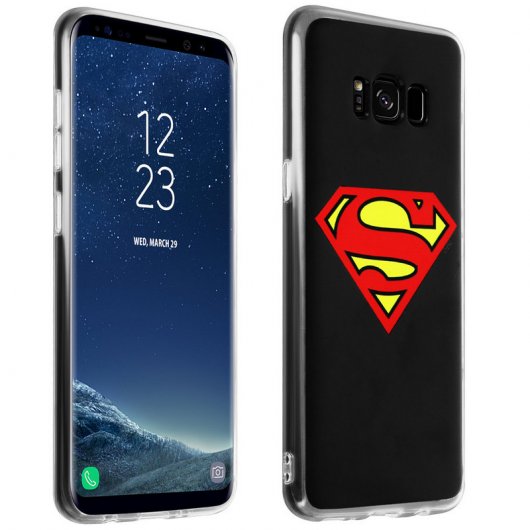 Capa DC Comics Silicone Logo Superman para Samsung Galaxy S8