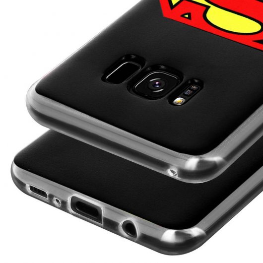 Capa DC Comics Silicone Logo Superman para Samsung Galaxy S8