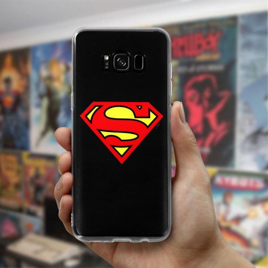 Capa DC Comics Silicone Logo Superman para Samsung Galaxy S8