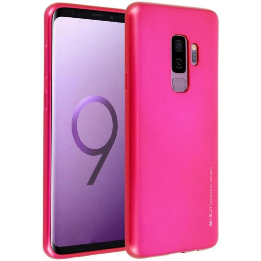 Goospery iJelly Soft Touch Fuchsia Metalizada para Samsung Galaxy S9 Plus