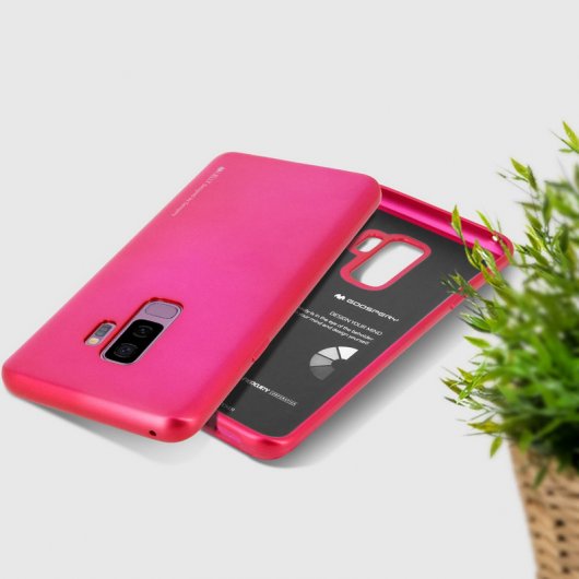 Goospery iJelly Soft Touch Fuchsia Metalizada para Samsung Galaxy S9 Plus