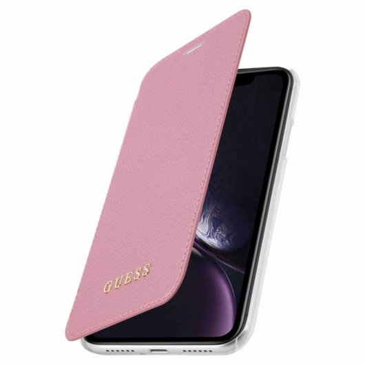 Guess Funda Libro Rosa para iPhone XR