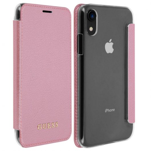 Guess Funda Libro Rosa para iPhone XR