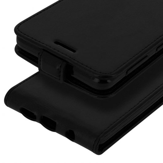 Avizar Funda Billetera con Tapa Vertical Negra para Samsung Galaxy S10