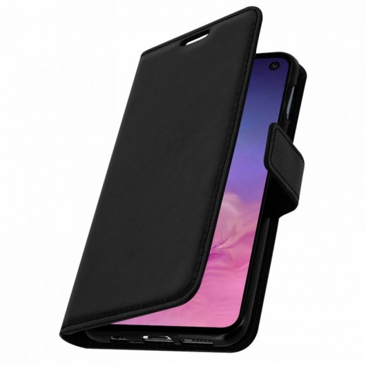 Avizar Capa Carteira Vintage Preta para Samsung Galaxy S10e