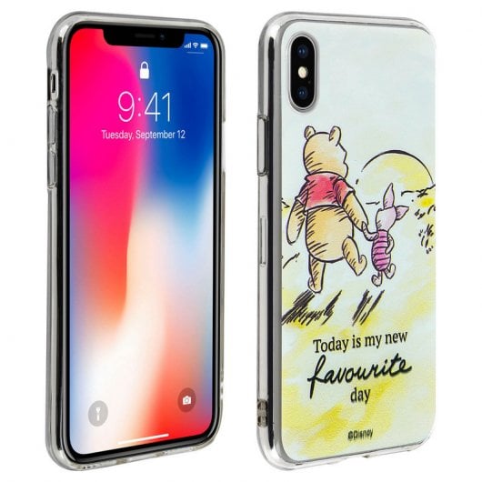 Disney Funda de Silicona Winnie the Pooh y Piglet para Apple iPhone XS Max