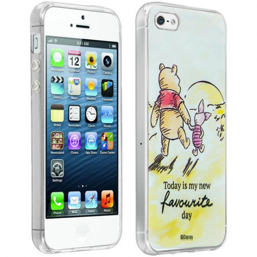Disney Funda de Silicona Winnie the Pooh y Piglet para iPhone 5/5S/SE