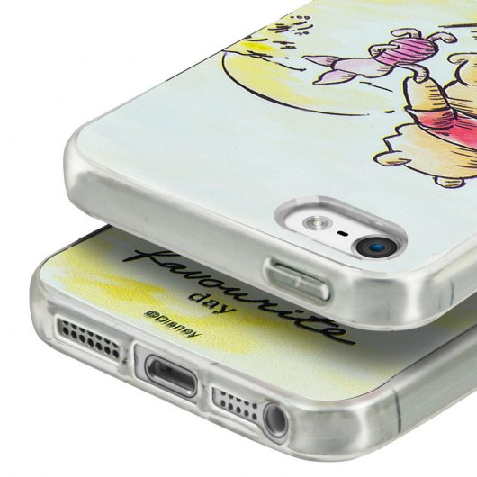 Disney Funda de Silicona Winnie the Pooh y Piglet para iPhone 5/5S/SE