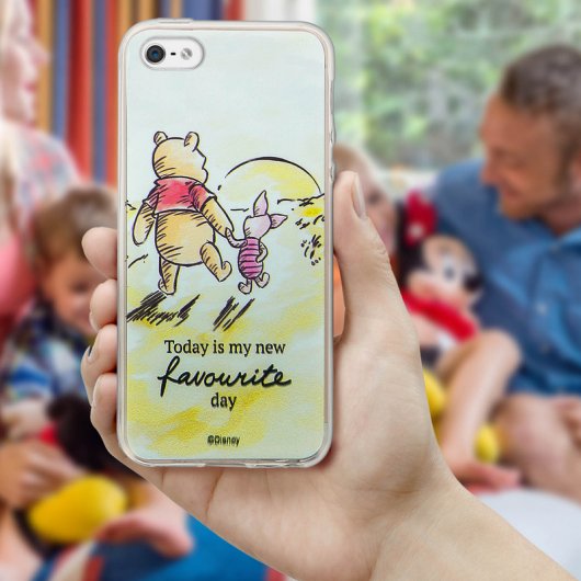 Disney Funda de Silicona Winnie the Pooh y Piglet para iPhone 5/5S/SE