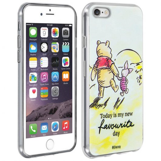 Disney Funda de Silicona Winnie the Pooh y Piglet para iPhone 6/6S/7/8