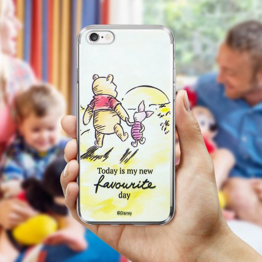 Disney Funda de Silicona Winnie the Pooh y Piglet para iPhone 6/6S/7/8