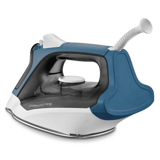 Rowenta DX1550 Effective 2, Ferro da Stiro a Vapore, con Anticalcare Integrato, con Funzionalità di Spegnimento Automatico, Colpo Vapore 110 g, Potenza 2200 W, Grigio/Blu