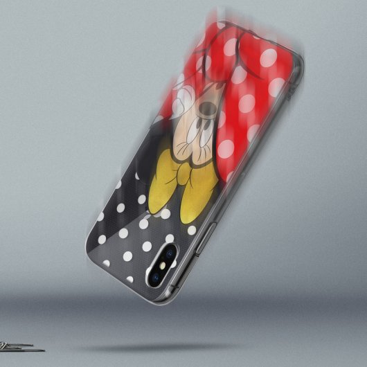 Disney Funda Minnie Mouse Transparente para iPhone X/XS