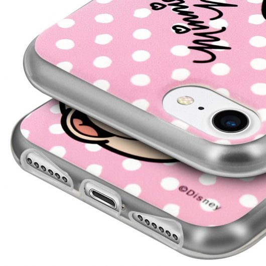 Disney Funda Minnie Mouse Rosa de Lunares para iPhone 6/6S/7/8