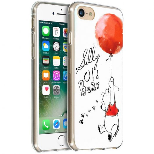 Disney Capa de Silicone Winnie the Pooh Branca para iPhone 7/8