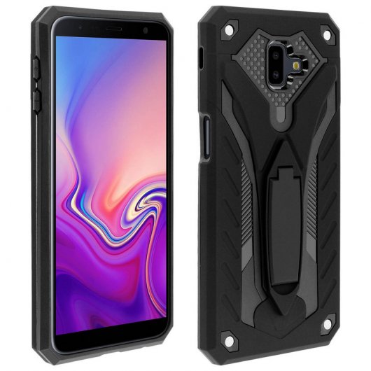 Capa Forcell Phantom Híbrida Preta para Samsung Galaxy J6 Plus