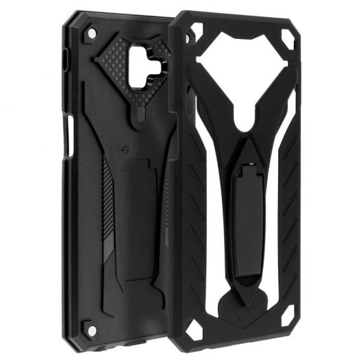 Capa Forcell Phantom Híbrida Preta para Samsung Galaxy J6 Plus