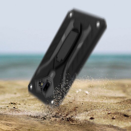Capa Forcell Phantom Híbrida Preta para Samsung Galaxy J6 Plus